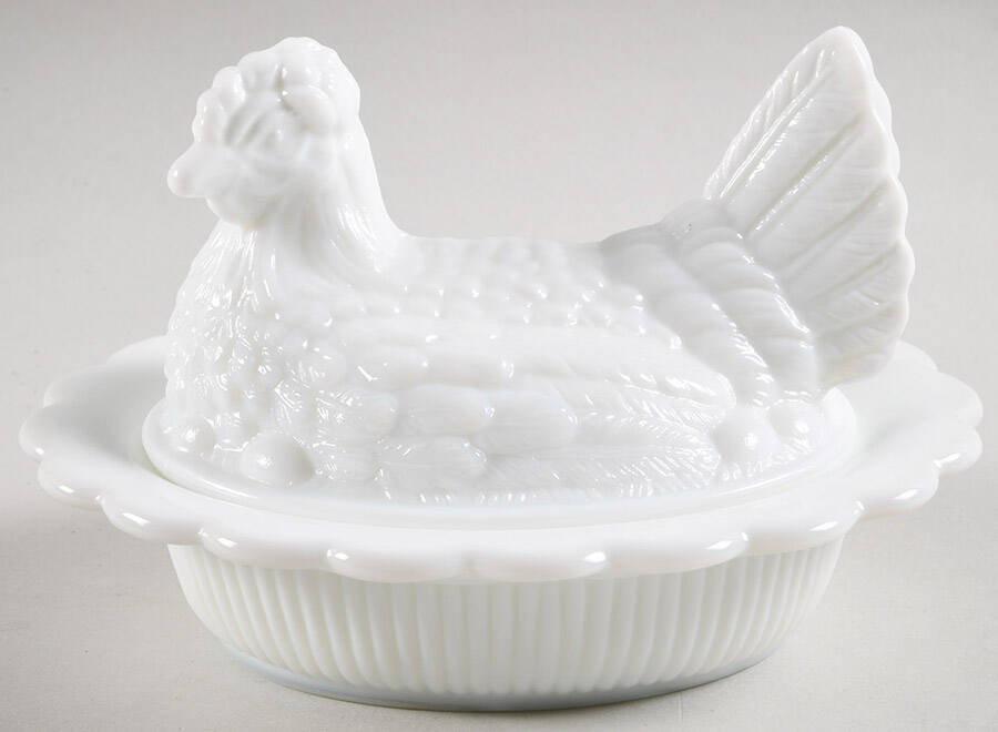 Animals & Figurines 6" Hen on Nest by Mosser (Ohio)-1