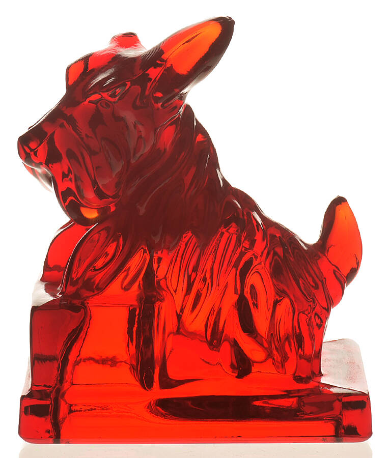Animals & Figurines Scottie Dog Bookend by Mosser (Ohio)-1