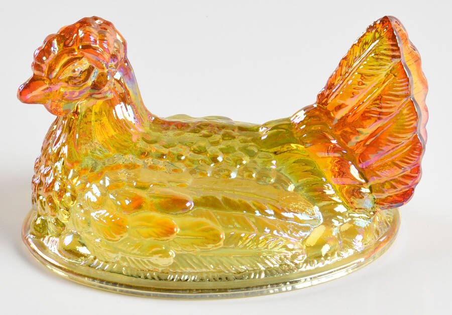 Animals & Figurines Lid for 6" Hen on Nest by Mosser (Ohio)-1