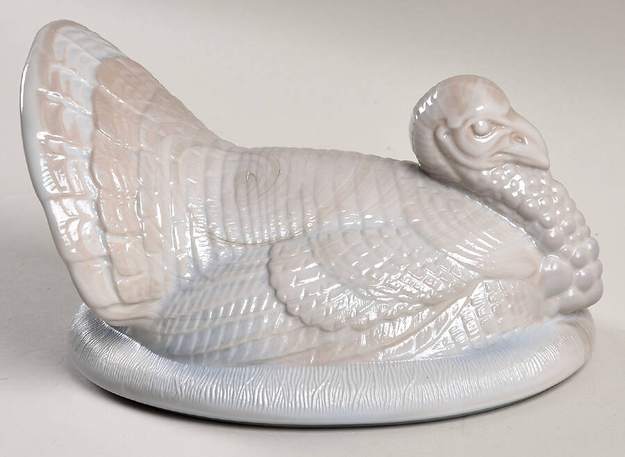 Animals & Figurines Lid for #181 Covered Turkey by Mosser (Ohio)-1