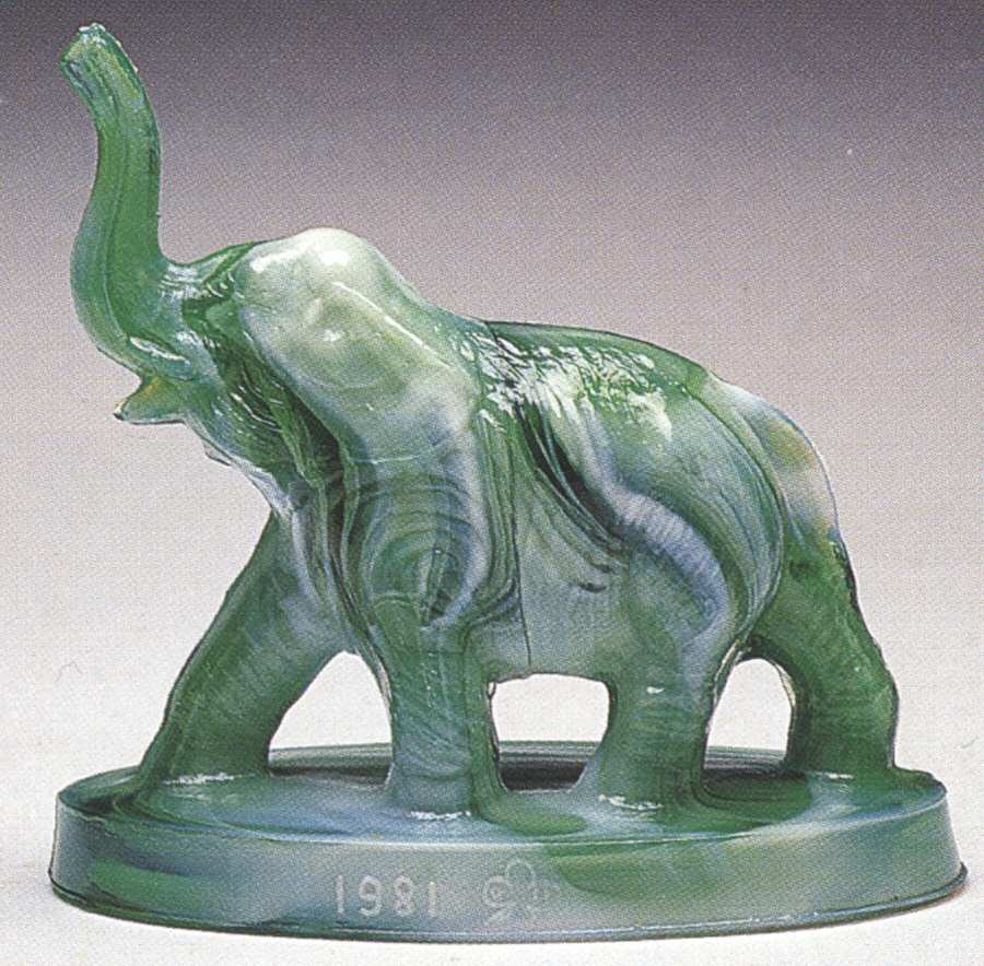 Animals & Figurines Bimbah Elephant by Mosser (Ohio)-1