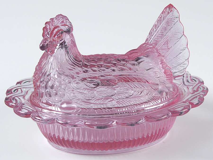 Animals & Figurines 6 Inch Hen on Nest by Mosser (Ohio)-1
