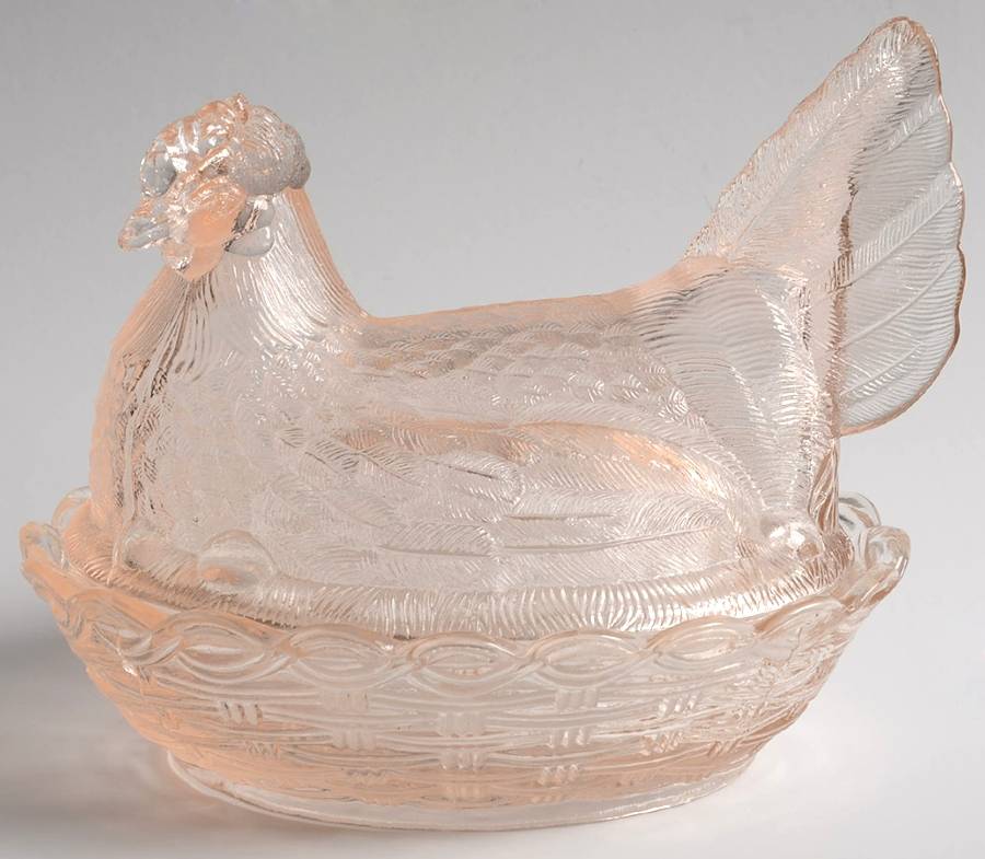 Animals & Figurines 6" Hen on Nest by Mosser (Ohio)-1