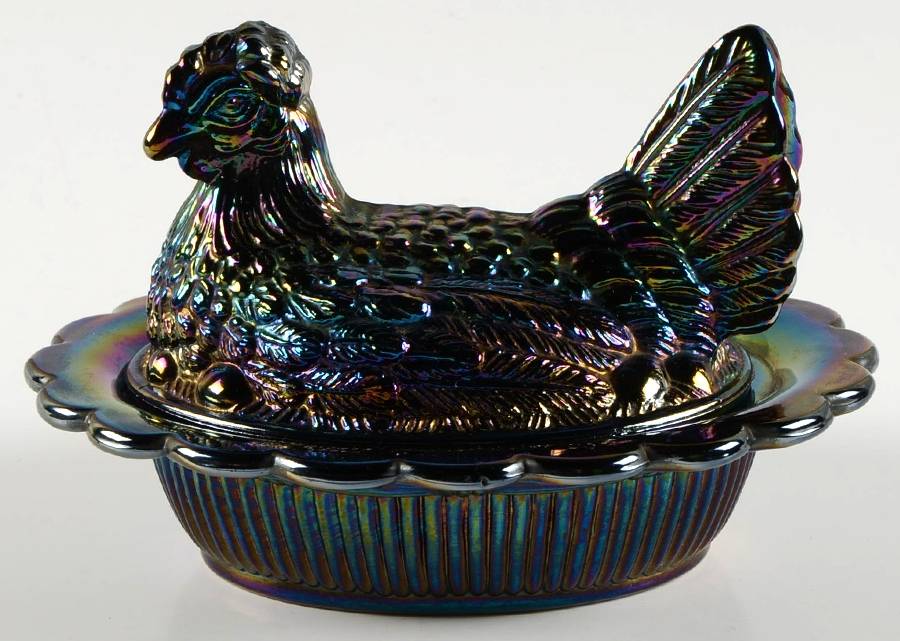 Animals & Figurines 6 Inch Hen on Nest by Mosser (Ohio)-1