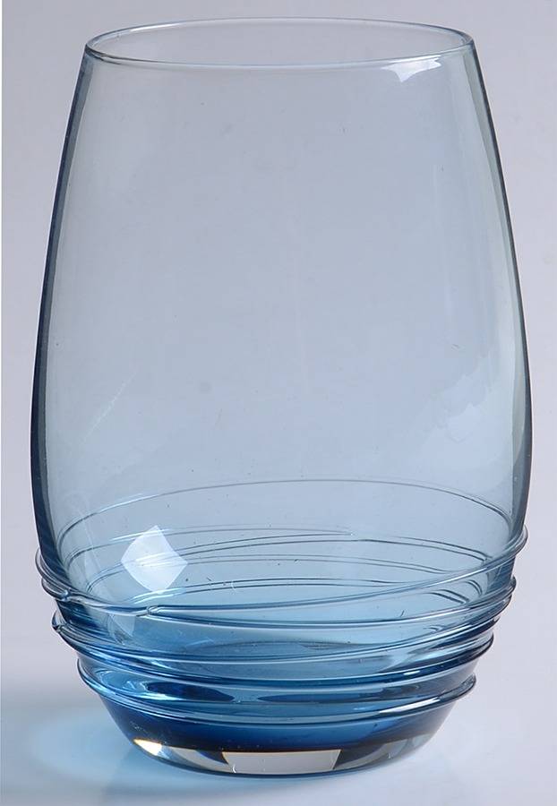 Cobalt Swirl Blue Stemless Wine by Mikasa-1