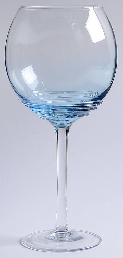 Cobalt Swirl Blue Balloon Wine by Mikasa-1