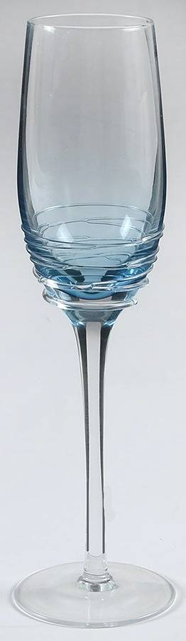Cobalt Swirl Blue Fluted Champagne by Mikasa-1