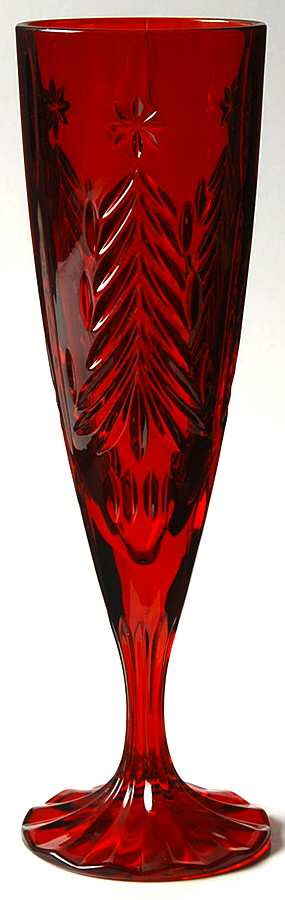 Christmas Tree Red Fluted Champagne by Mikasa-1