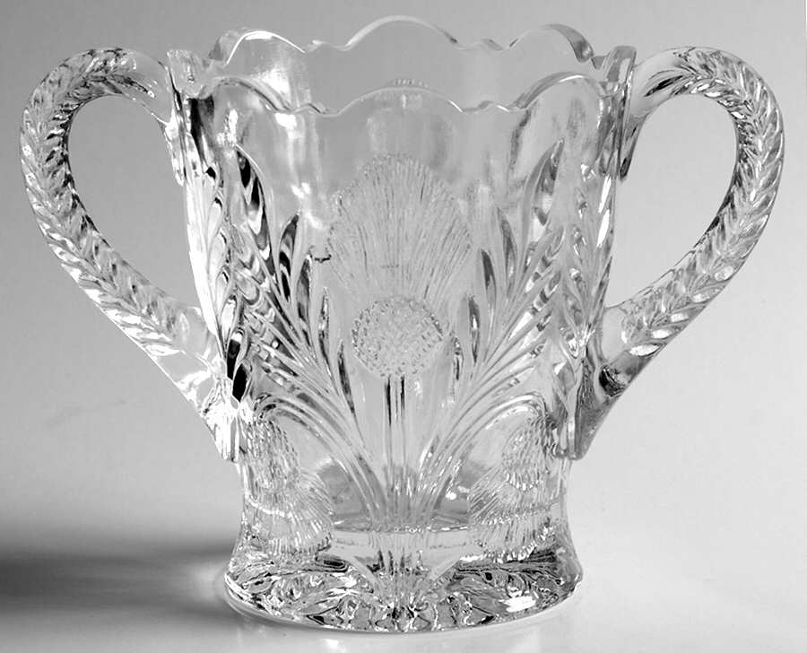 Inverted Thistle Clear Open Sugar by Mosser (Ohio)-1