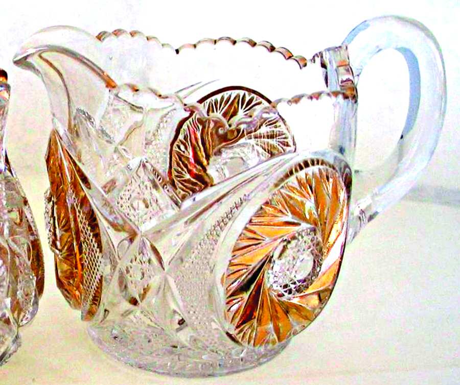 Aztec (Gold Trim) Creamer by McKee-1