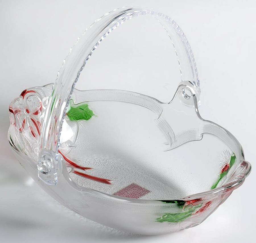 Holiday Bells 9" Handled Basket by Mikasa-1
