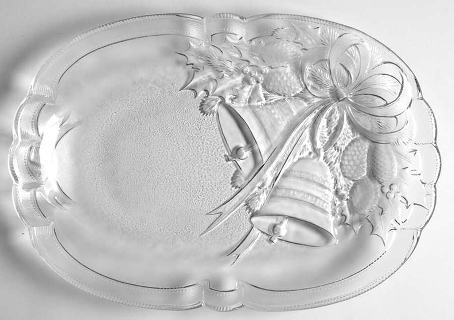 Holiday Bells 10" Oval Platter by Mikasa-1