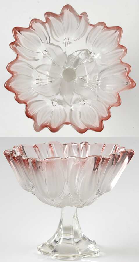 Tulips Pink 7" Footed Bowl by Mikasa-1