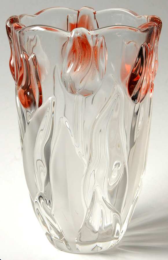 Tulips Pink 8" Flower Vase by Mikasa-1