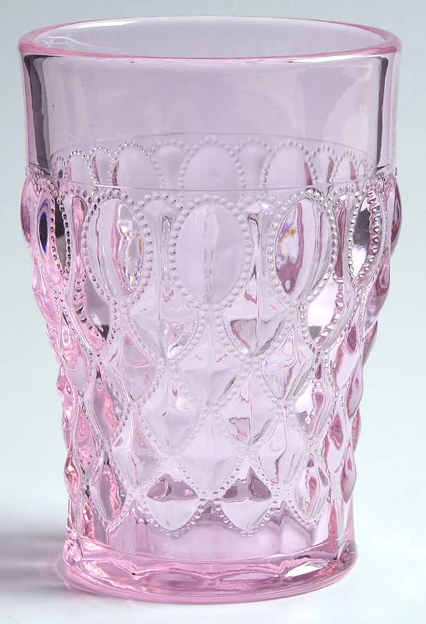 Elizabeth Pink Flat Tumbler by Mosser (Ohio)-1