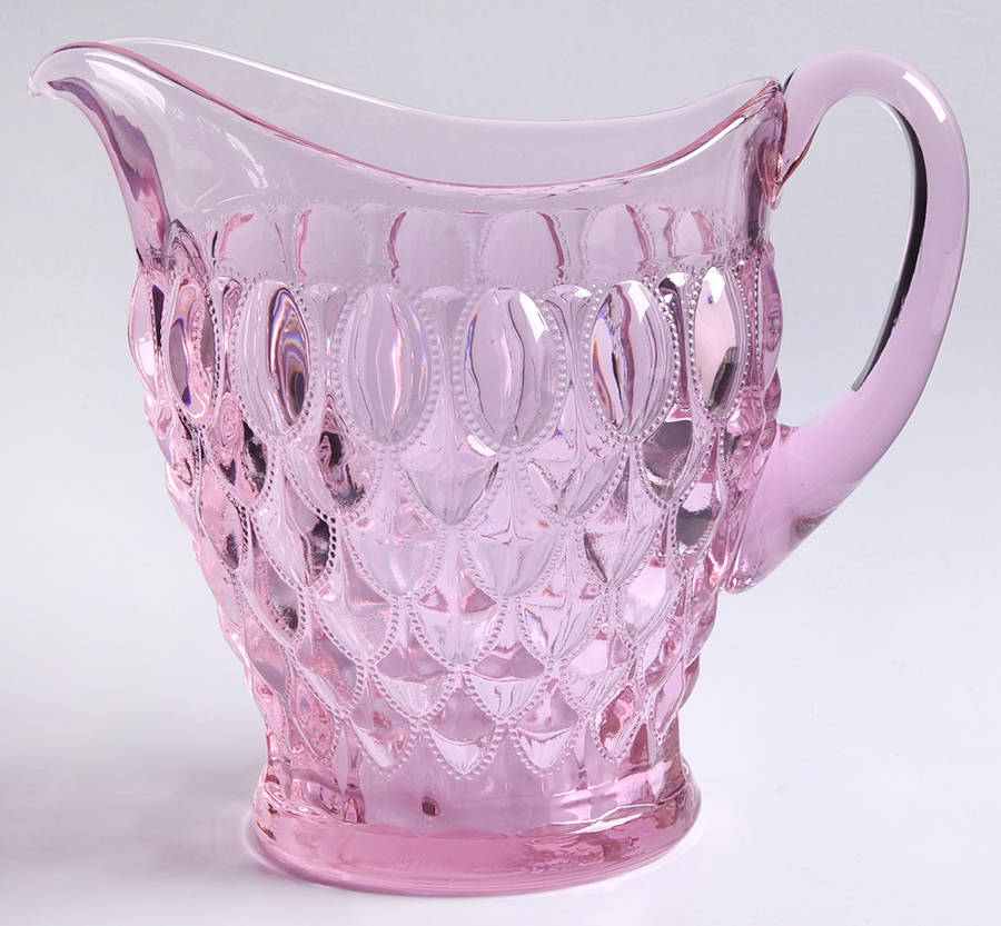 Elizabeth Pink 80 Oz Pitcher by Mosser (Ohio)-1