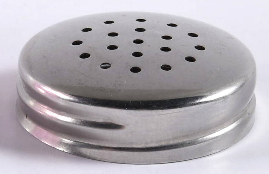 Elizabeth Pink Metal Lid for Shaker by Mosser (Ohio)-1