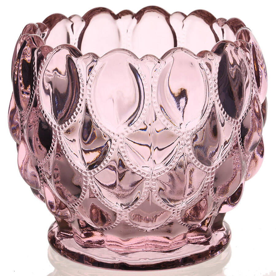 Elizabeth Pink Open Candy Dish by Mosser (Ohio)-1