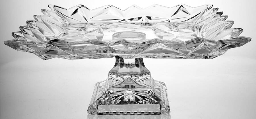 Glacier Footed Cake Plate by Mikasa-1
