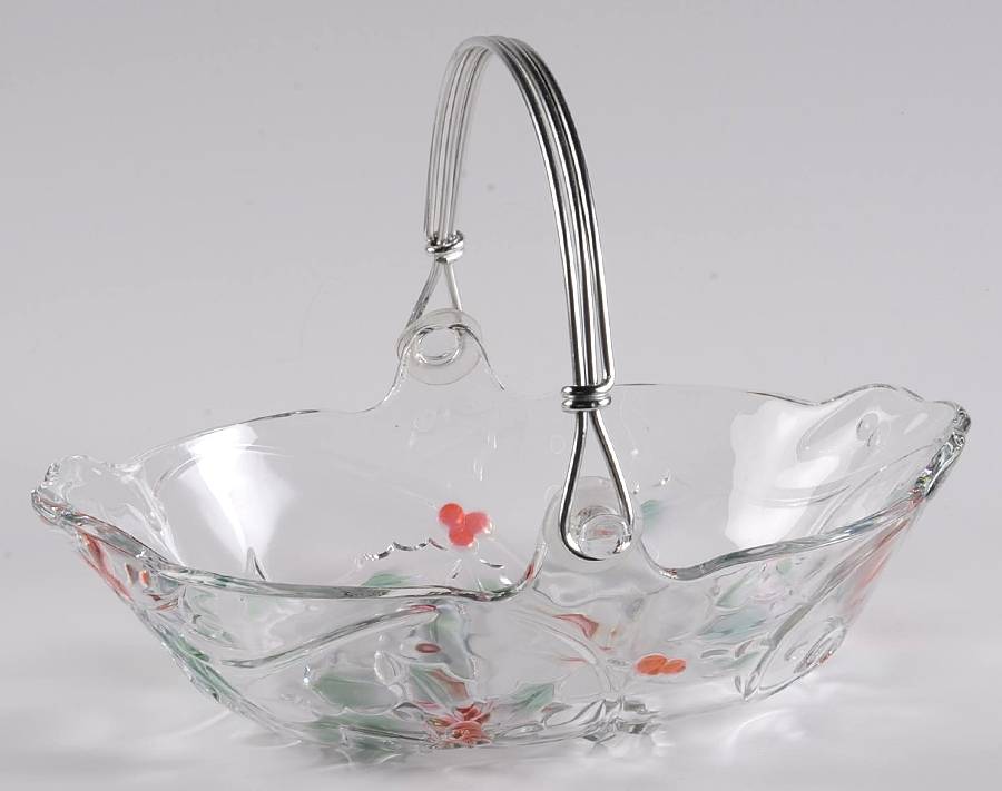 Merry Holly 9" Basket by Mikasa-1