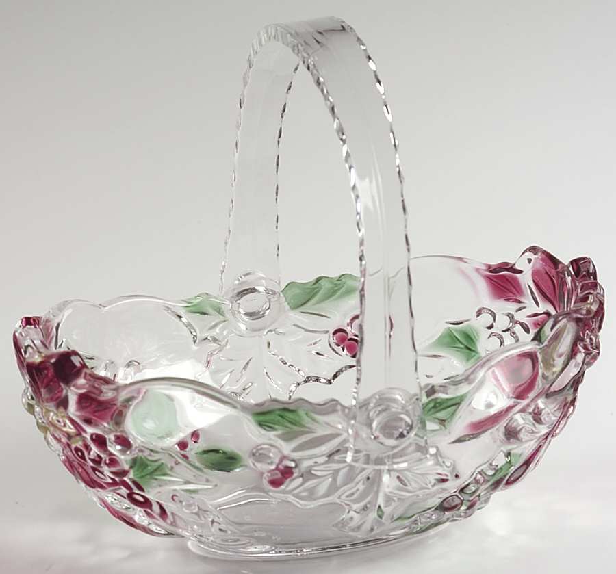 Christmas Poinsettia 8" Basket by Mikasa-1