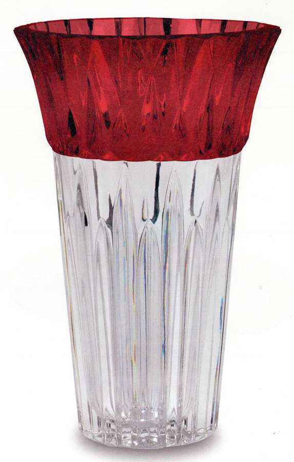 Diamond Brilliance Ruby 10" Flower Vase by Mikasa-1