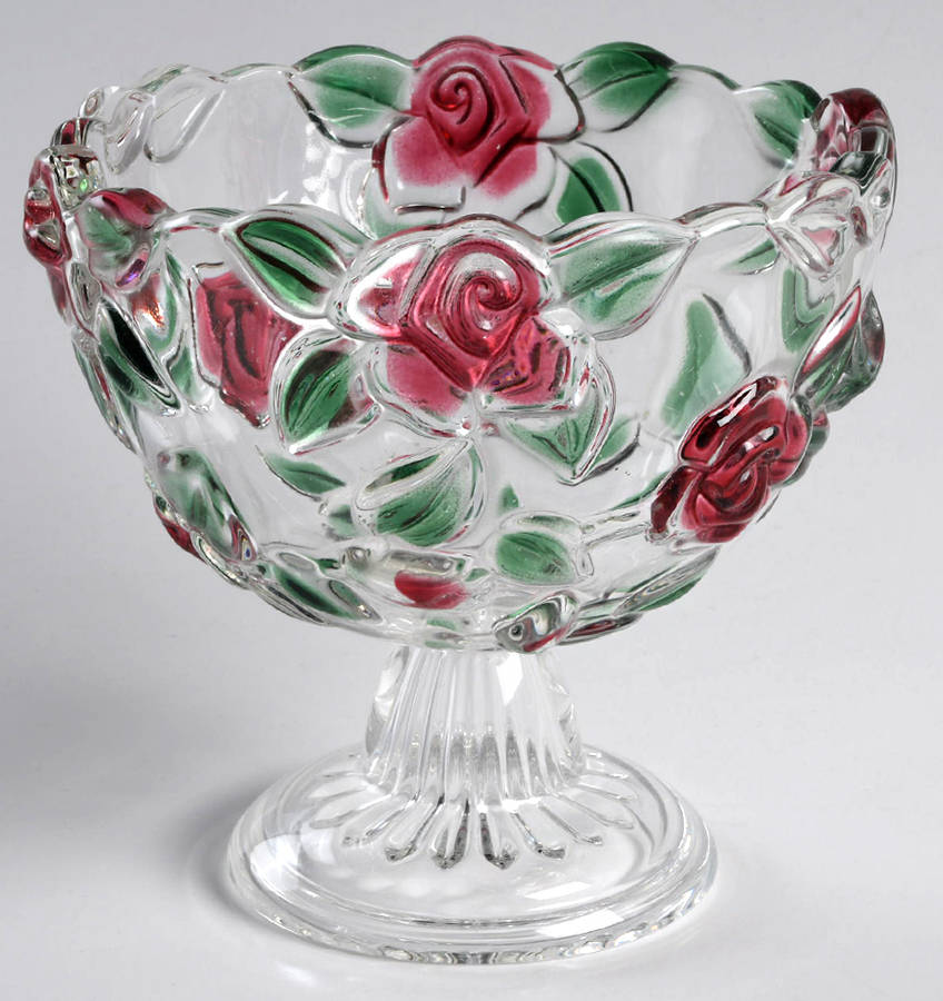 Rose Garden 5" Footed Bowl by Mikasa-1