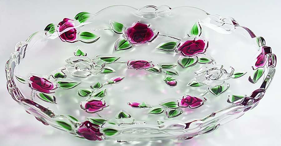 Rose Garden 12" Round Platter by Mikasa-1