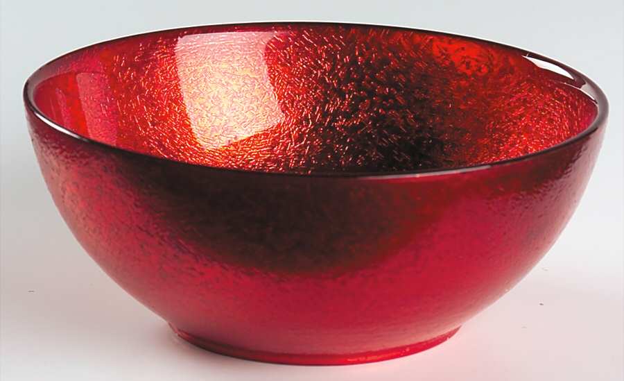 Christmas Celebrations Red 8" Round Bowl by Mikasa-1