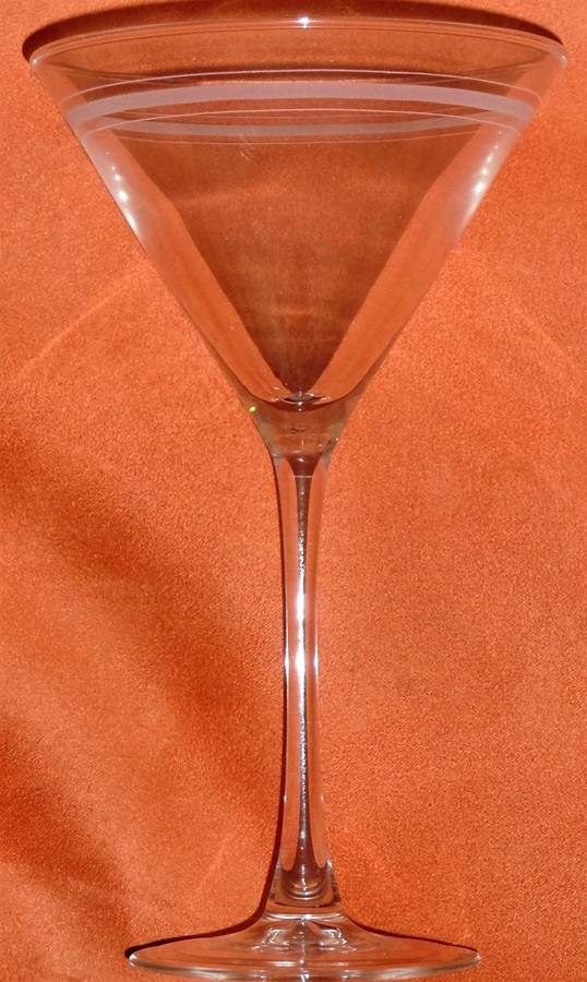 Banded Martini Glass by Martha Stewart-1