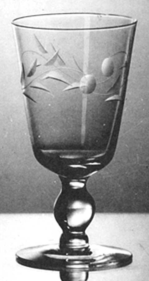 Cut 542-2 Water Goblet by Merritt Glass Co-1