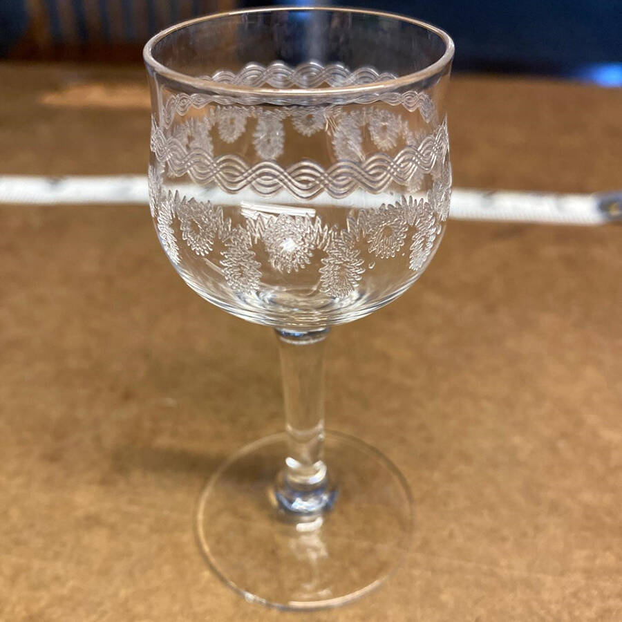 Etch 197-1 Cordial Glass by Morgantown-1
