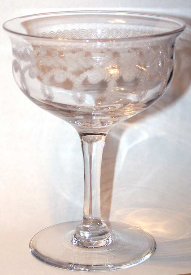 Etch 197-1 Champagne/Tall Sherbet by Morgantown-1