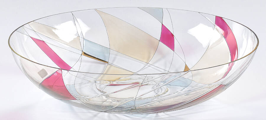 La Fleur 13" Round Bowl by Monarch Crystal-1
