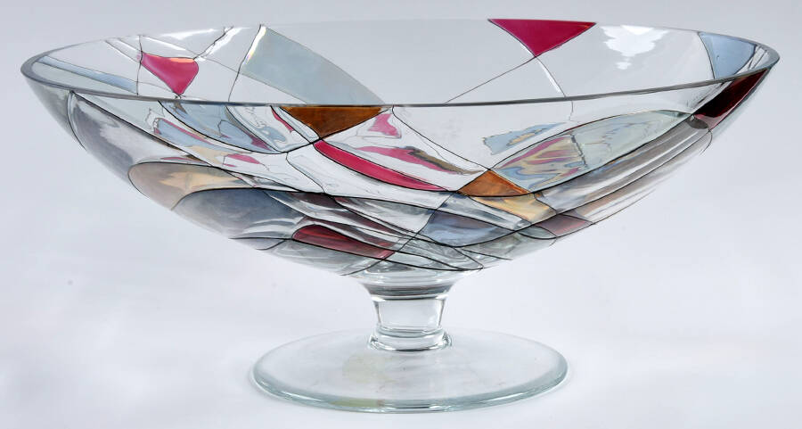 La Fleur 12" Footed Centerpiece by Monarch Crystal-1