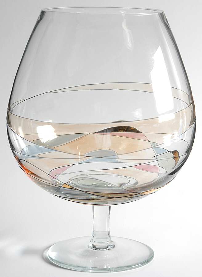 La Fleur 10" Oversized Vase Brandy Shape by Monarch Crystal-1
