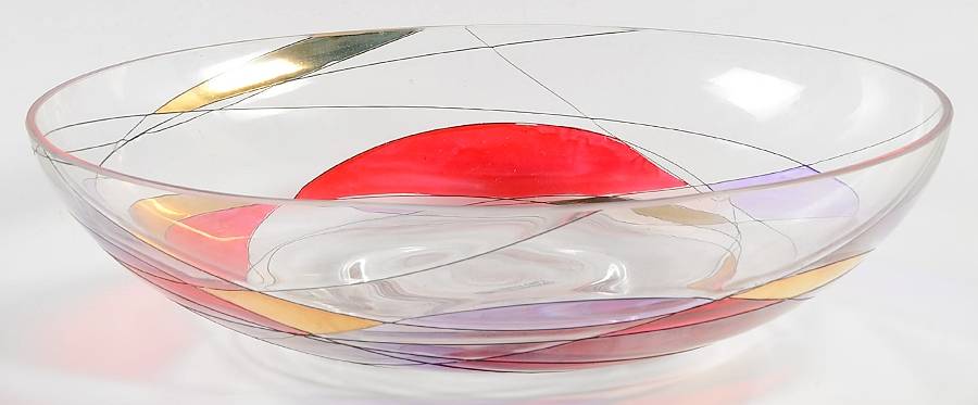 La Fleur 9" Round Bowl by Monarch Crystal-1