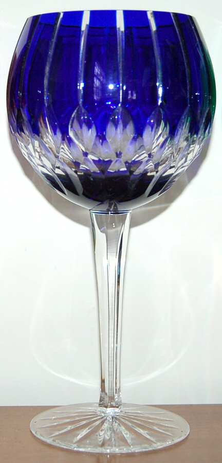 Castille Blue Water Goblet by Monarch Crystal-1