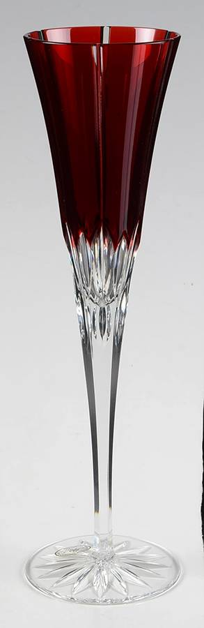 Castille Red Fluted Champagne by Monarch Crystal-1