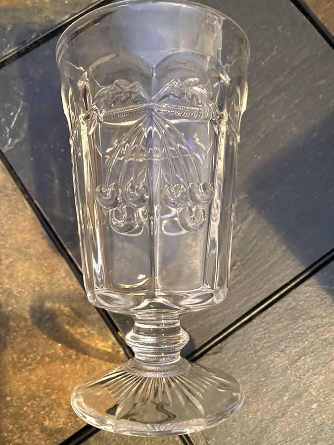 Cherry Thumbprint Clear Iced Tea by Mosser (Ohio)-1