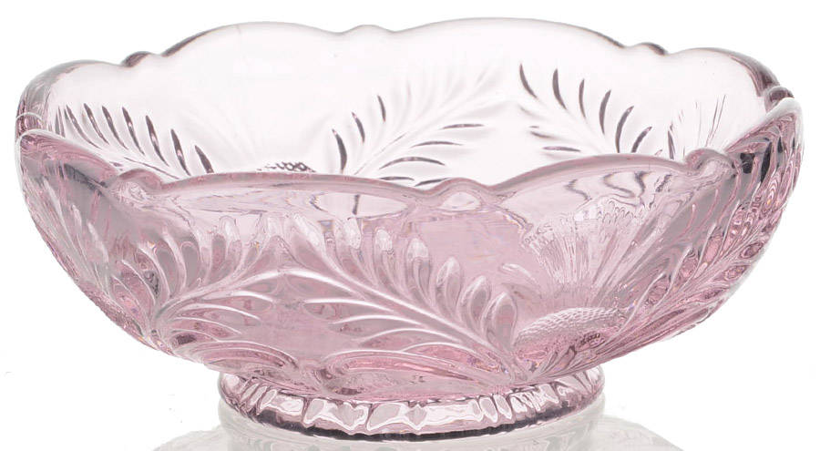 Inverted Thistle Light Pink (Rose) Cereal Bowl by Mosser (Ohio)-1