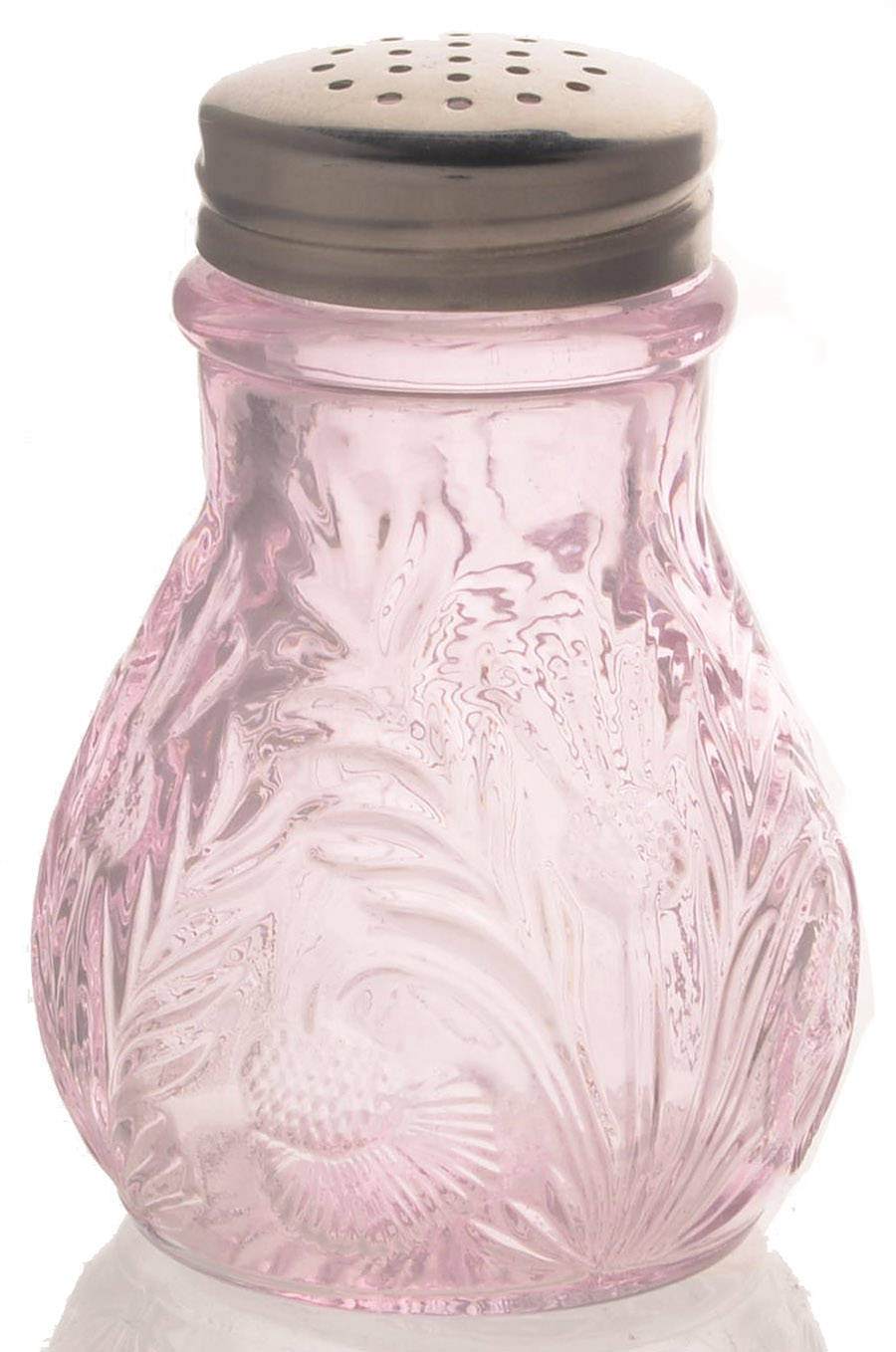 Inverted Thistle Light Pink (Rose) Shaker with Metal Lid by Mosser (Ohio)-1