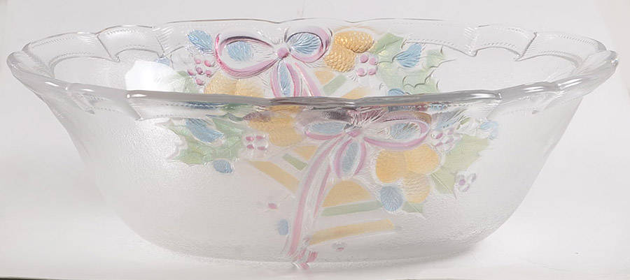 Festive Bells 10" Oval Bowl by Mikasa-1