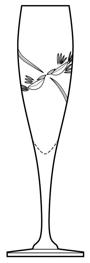 Dove Toasting Fluted Champagne by Monarch Crystal-1