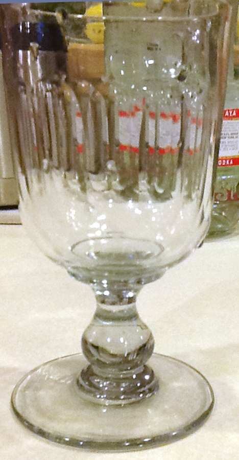 Fluted Water Goblet by Martha Stewart-1