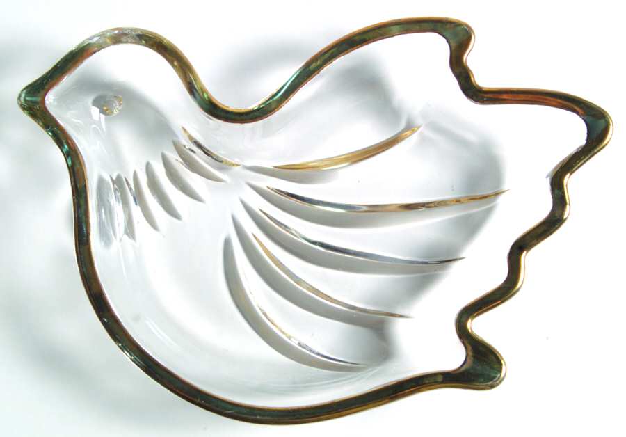 Golden Dove Open Candy Dish by Mikasa-1