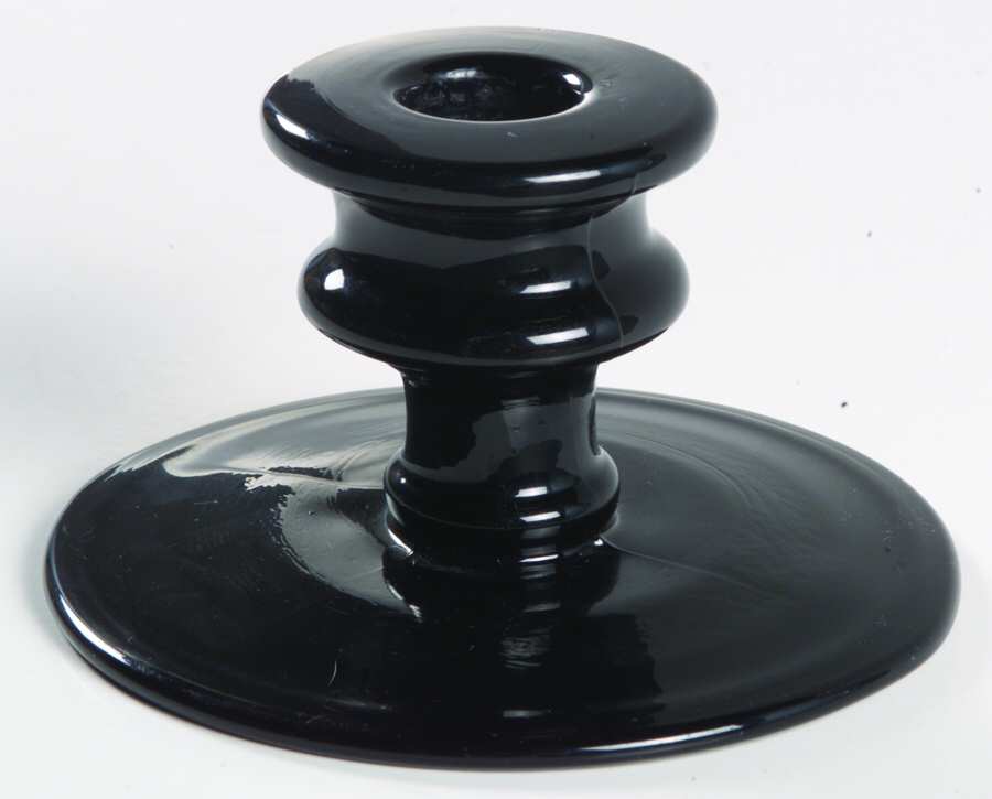 100 Black Single Light Candlestick by McKee-1