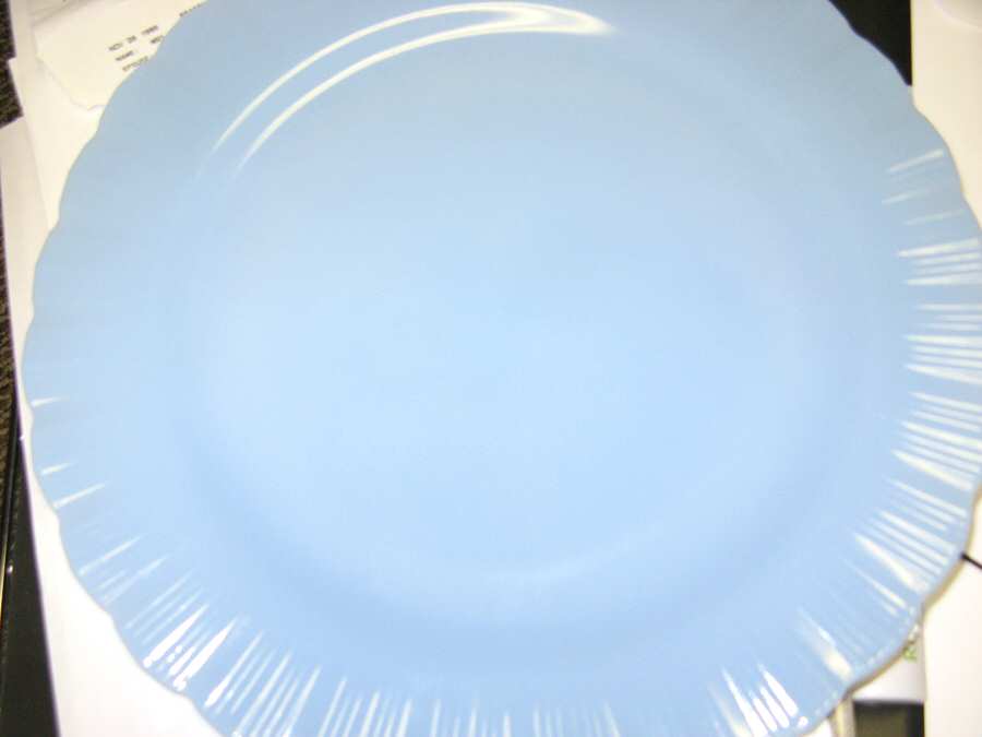 Cremax Blue (Opaque) Dinner Plate by MacBeth-Evans-1