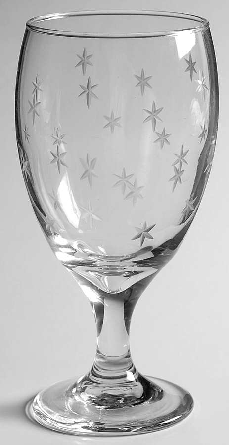 Twinkling Stars Water Goblet by Martha Stewart-1