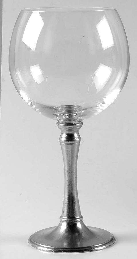 Tosca (Crystal, Pewter) Grand Balloon Wine by Match Pewter-1